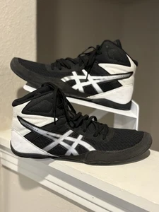 Zapatos de boxeo de lucha para hombre Asics Matflex 1081A021 talla 10 negro blanco - Imagen 1 de 9