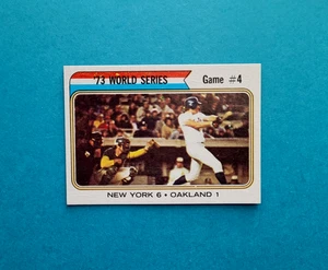1974 Topps #475 World Series 1973 Game 4 Rusty Staub Baseball Card Near Mint - Picture 1 of 2