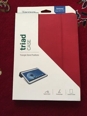 TARGUS TRIAD CASE FOR SAMSUNG GALAXY TAB 3 10.1 Red In COLOR - Image 1 of 2