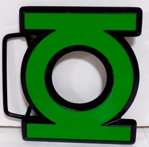 DC Comics Green Lantern Logo Enameled Metal Belt Buckle Unused. - Picture 1 of 2