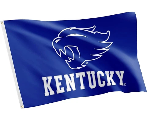 KENTUCKY WILDCATS 3X5 BLUE SILK SCREEN FLAG. GO CATS!! Cover