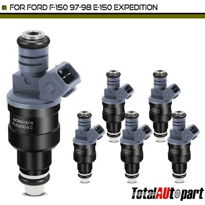 Inyector de combustible nuevo 6 piezas para Ford F-150 1997-1998 E-150 E-250 Econoline Windstar Foto 1 de 4