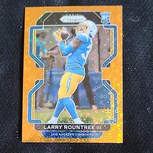 2021 Prizm Football Larry Rountree III ORANGE Disco Rookie #401 Panini Chargers - Picture 1 of 10