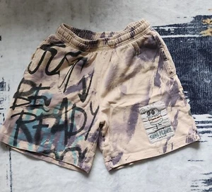 Zara Boys Cotton Grafitti Shorts Size 9 134 Pockets EUC@ - Picture 1 of 6