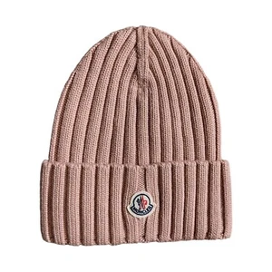 Berretto Moncler Tricot in lana a costine Cappello Invernale 100% Lana Vergine - Imagen 1 de 2