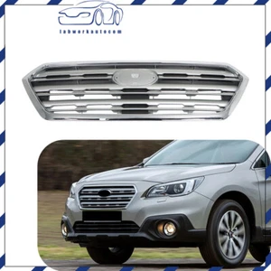 Front Bumper Grill Grille Chrome Plastic Fit For 2015-2017 Subaru Outback New - Picture 1 of 12