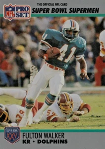 Fulton Walker Pro Set Super Bowl Supermen #129 NFL Card Free Shipping - Picture 1 of 2