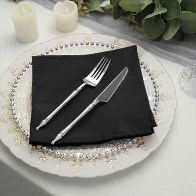 17" Polyester NAPKINS Wedding Party Kitchen Catering Table Top Decorations - Image 1 of 3