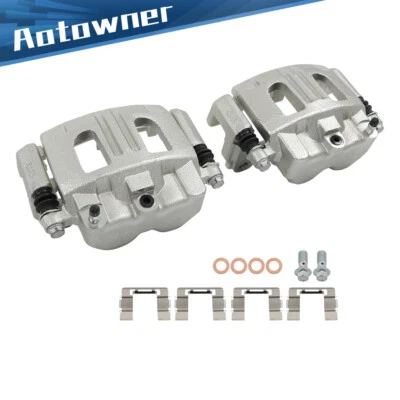 Pinzas de freno delanteras izquierda y derecha con soporte para Saturn Pontiac Chevrolet 2004-2007 Foto 1 de 4