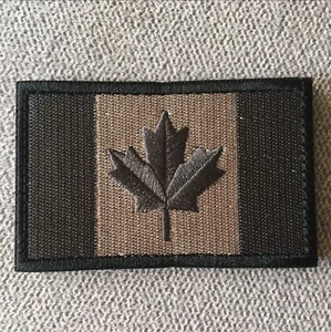 Parche de gancho de la bandera nacional bordado Canadá Canadá Canadá California California Parche insignia gris - Imagen 1 de 2