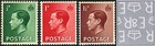 1936 KEVIII ½d-1½d Watermark Inverted Set SG 457Wi-459Wi