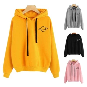 1PC Women Hoodie Autumn Sweatshirt Casual Hoodies Pullover Sweater Plus Size D - Picture 1 of 27