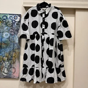 Vestido Curate Trelise Cooper Talla M Head On My Billow Lunares Calzoncillo De Gran Tamaño - Imagen 1 de 9