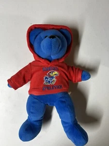 Forever Collectibles 15 Zoll Plüschbär mit Kansas University Jayhawks KU Fleece-Shirt - Bild 1 von 5