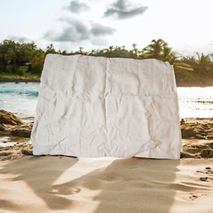 Liz Claiborne Standard Pillow Sham DAPHNE MATELASSE Beige Minimal Luxury New - Picture 1 of 14