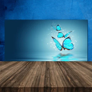 Tulup Pantalla en vidrio Protector de salpicaduras cocina 120x60 Mariposas Arte - Imagen 1 de 5