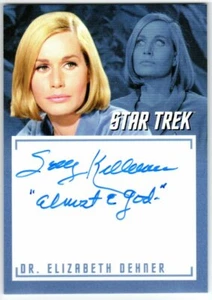 STAR TREK TOS CAPTAINS COLLECTION A14 SALLY KELLERMAN INSCRIPTION AUTOGRAPH V1 - Picture 1 of 2