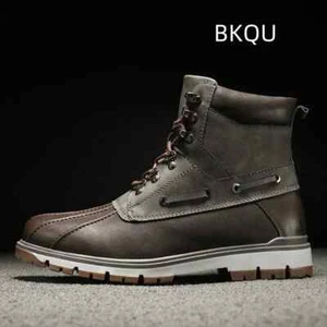 Men's Large Size Boots for Men Non-slip Platform High Top Comfortable Outdoor - Picture 1 of 27