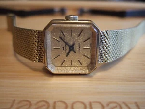 Rare Vintage Women's Jaquet-Droz Swiss Made 17 Jewels Gold Dust Dial Watch! - Picture 1 of 18