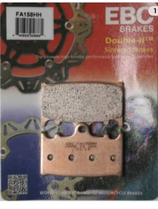 2 Packs-EBC Double-H Sintered Brake Pad Set Part Number - FA158HH - Picture 1 of 5