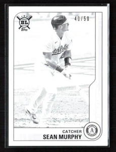 Sean Murphy 2021 Topps Big League #59 bianco e nero Oakland Athletics - Foto 1 di 2