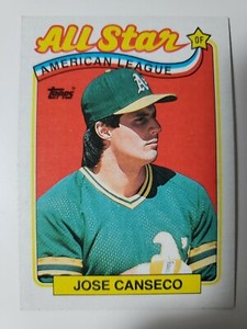 1989 Topps Jose Canseco ALL STAR card #401