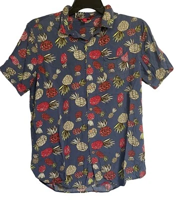 Unionbay Mens Pineapple Print Short Sleeve Button Up Shirt Size Medium - Image 1 of 4