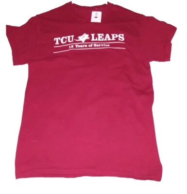 NCAA TCU Leaps 15 Years Of Service T-Shirt (Men's Small) - Image 1 of 2