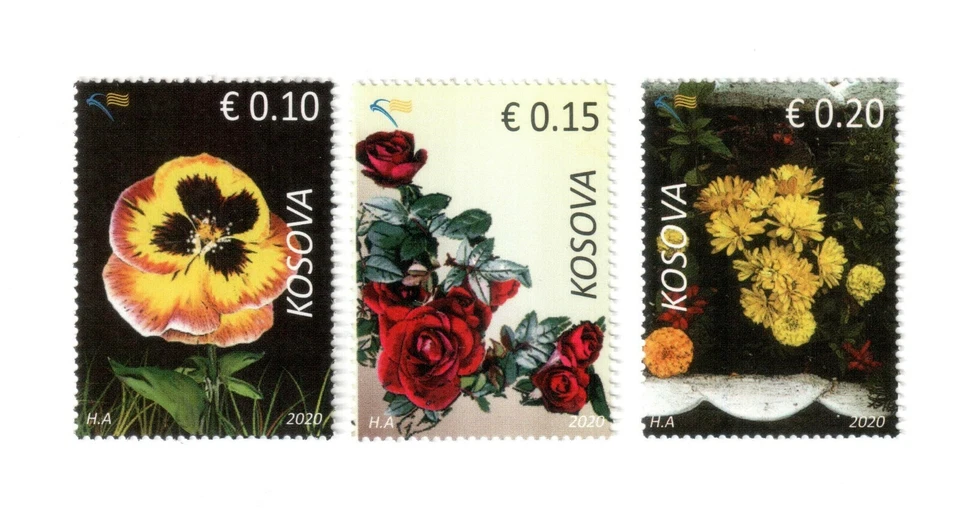 Estampillas de Kosovo 2020. Flora, flores. Set MNH Foto 1 de 1