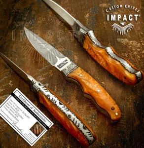SCHLAGBESTECK SELTEN CUSTOM D2 VOLLTANG BUSHCRAFT HAUTMESSER HARZGRIFF - Bild 1 von 8