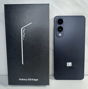 Entsperrt Samsung Galaxy S25 Edge RAM 256GB SM-S937U1 Titanium Black - Bild 1 von 3