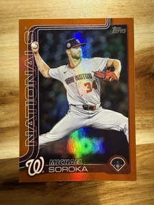 2025 Topps Update Michael Soroka Orange Parallel RC #/25 Nationals SP US347 - Bild 1 von 2