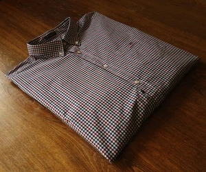 Camisas informales multicolores GANT talla XL The Broadcloth Gingham para hombre NUEVAS - Imagen 1 de 14