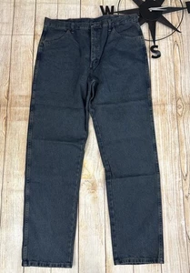 Wrangler Rustler Herren Relaxed Fit Jeans Größe 38x34 getönt dunkel - Bild 1 von 7