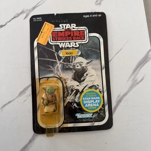 1981 Kenner Star Wars Yoda Brown Snake ESB 45-A Back MOC Cut POP - Bild 1 von 14