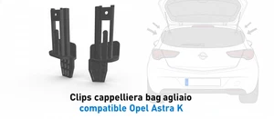 Clips cappelliera bagagliaio compatibile Opel Astra K (9918019935) ricambio - Foto 1 di 7