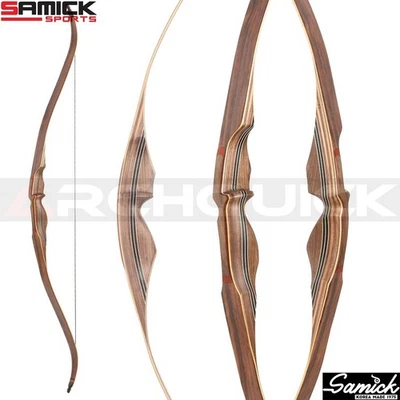 Samick RED STAG One Piece Recurve Bow 60" 25-60lb Traditional Long bow RH/LH - image 1 of 4