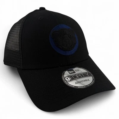 Gorra ajustable New Era Chicago Cubs MLB malla trasera camionero 9Forty Snapback Foto 1 de 4