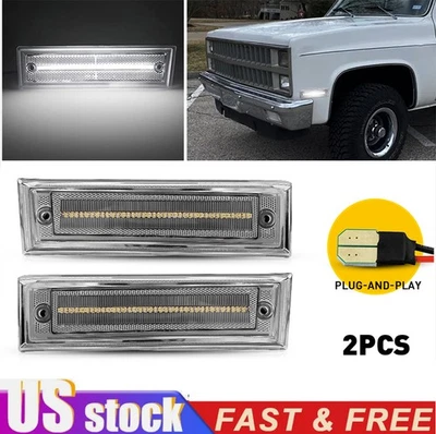 Conjunto de luz de señalización delantera para camioneta Chevrolet C10 C20 C30 K10 K20 K30 Foto 1 de 4