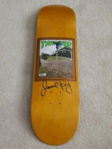 RARO FIRMATO Jamie Foy Thrasher SOTY Cover Giallo 8.5 Deathwish Skateboard Deck - Foto 1 di 4