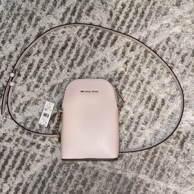 Bandolera Michael Kors Rosa Suave Jet Set Dije Pequeña Cadena Teléfono, $198 Foto 1 de 4