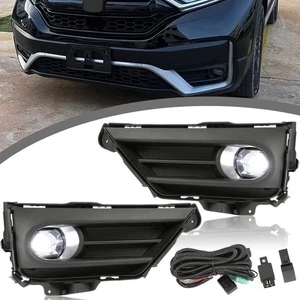 LED Bumper Fog Lights Lamps w/ Switch+Wiring Pair For Honda CRV 2020 2021 2022 - Picture 1 of 16