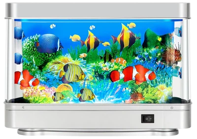 Fake Fish Tank Mini Aquarium,Artificial Tropical Fish Decorative,Fake Aquarium D - Image 1 of 4