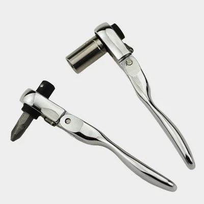 Robust 2 In 1 Mini Ratchet Wrench and Screwdriver with 72 Teeth for Heavy Use - Image 1 of 4