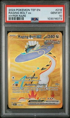 PSA 10 Gem Mint Raging Bolt ex 218/162 Sv05: Temporal Forces - Image 1 of 3