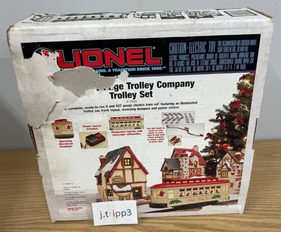 Lionel 6-11809 Christmas Village Motorized Trolley Set Train O-27 Gauge Track - Image 1 of 4