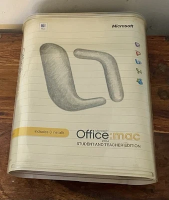 MICROSOFT OFFICE MAC 2004 HOME & STUDENT AND TEACHER EDITION WITH KEYS - Image 1 of 3