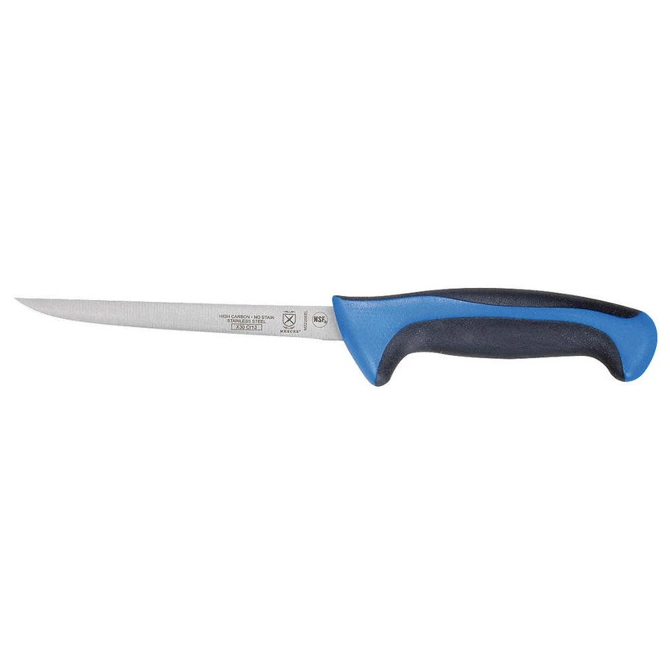 Cuchillo deshuesador MERCER CUTLERY M22206BL, hoja de 6 pulgadas, mango azul 12E718 Foto 1 de 1