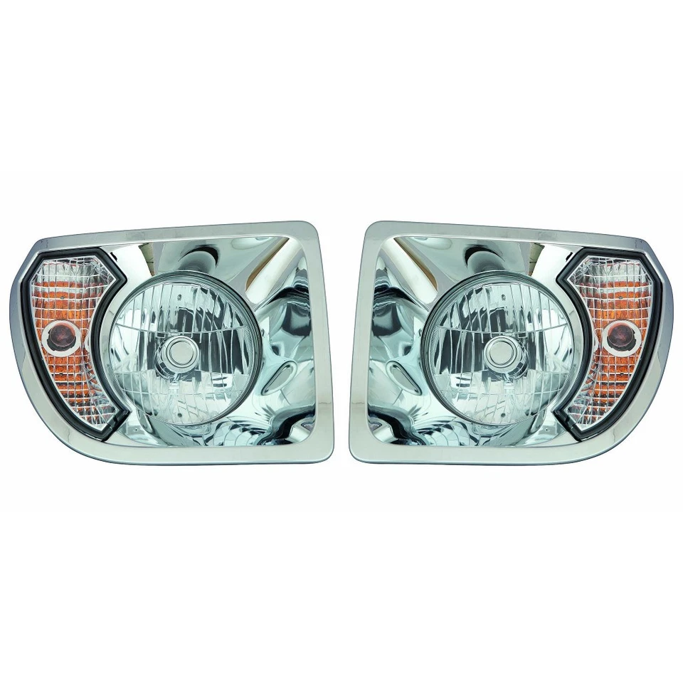 Par de faros para Freightliner 108SD 2012-2016 lado del pasajero y del conductor Foto 1 de 4