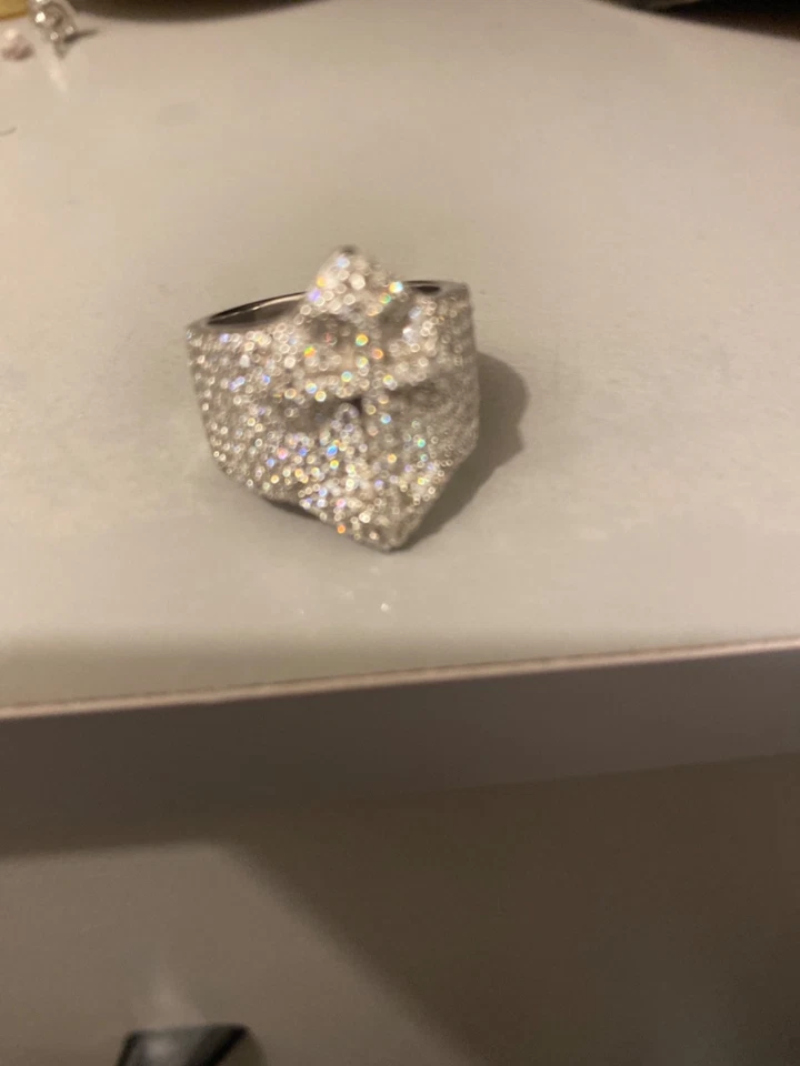 Plata 925 con diamantes reales Foto 1 de 3